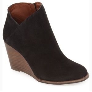 Lucky Brand Yakeena Zip Wedge Bootie